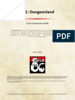 Dungeonland 5e Conversion