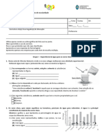 Ficha de Avaliação - 5.º Ano - CN