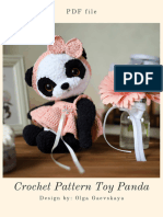 Crochet Pattern Toy Panda: PDF