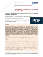 The Impact On The Implementation of E-Commerce in The Strategic Management of A Mype in Los Olivos 2022
