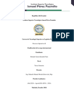 Clasificación de Carga Internacional Ensayo.