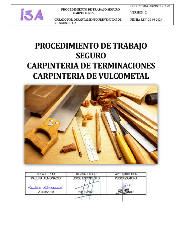PTS Carpinteria | PDF | Carpintería | Aislamiento térmico