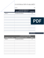 IC Parametric Project Cost Estimation 27739 ES