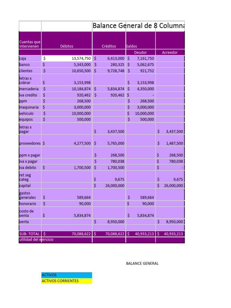 Ejercicio 1 Balance Finanzas 2024 | PDF | Hoja de balance | Dinero