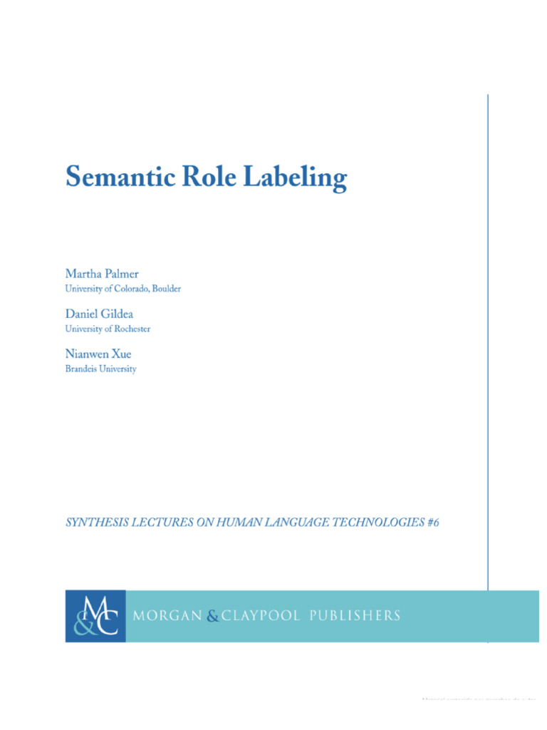 Semantic Roles Reading | PDF