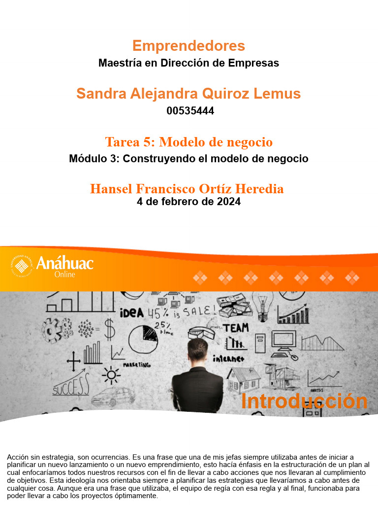 Modelo de Negocio y Plan de Acción | PDF | Negocios económicos | Business