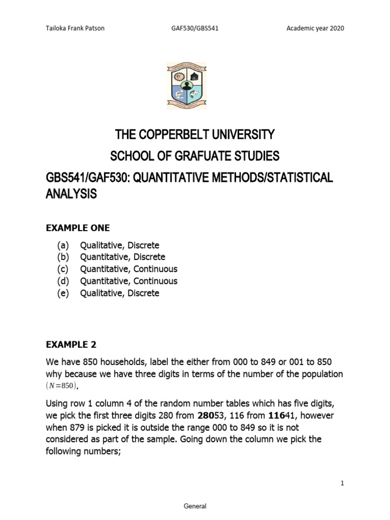 Solutions Worksheet One For Class Work One | PDF | Quantitative ...