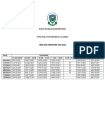 Time Table