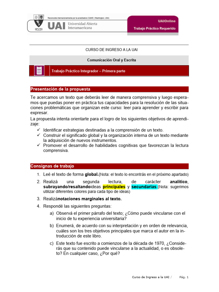 Tpi Primera Parte Pdf Sicología Teoría