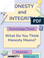 Honesty and Integrity