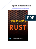 Programming With Rust Donis Marshall Download PDF Chapter