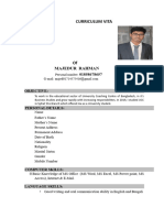 Majedur Rahman CV