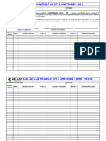 Ficha de Controle de Epi e Uniforme