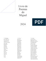 Livro de Poemas Do Miguel