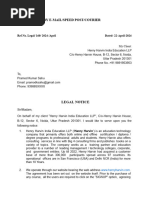 Legal Notice Reply Format Template | PDF