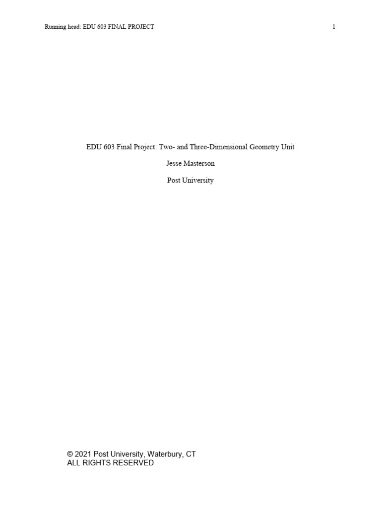 Geometry Unit Using Constructivist Methods | PDF | Constructivism ...