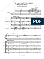 SWING LOW Full Score in F Carillon Brass Quartet - Full Score