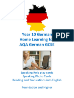 Year 10 German Summer 1