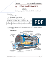 Tính toán thiết kế lò hơi công nghiệp sinh hơi dùng dầu FO