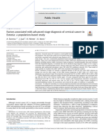 Factors Associated With Advanced-Stage Diagnosis of Cervical Cancer in Estonia. A Population-Based Study