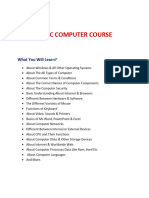 Computer Course Basic