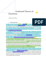 Scarantino (2014) The Motivational Theory of Emotions