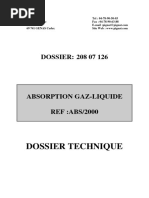 Manuel d'Utilisation d'Absorption Gaz-Liquide | PDF | quilibre  thermodynamique | Hydroxyde de sodium