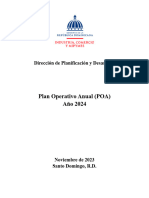 Plan Operativo Anual (POA) Año 2024: Dirección de Planificación y Desarrollo