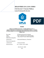 Universidad Peruana Los Andes: Facultad de Derecho Y Ciencias Políticas