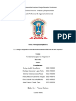 ENSAYO VENTAJA COMPETITIVA La Ventaja Competitiva Como Factor Fundamental Del Éxito de Una Empresa