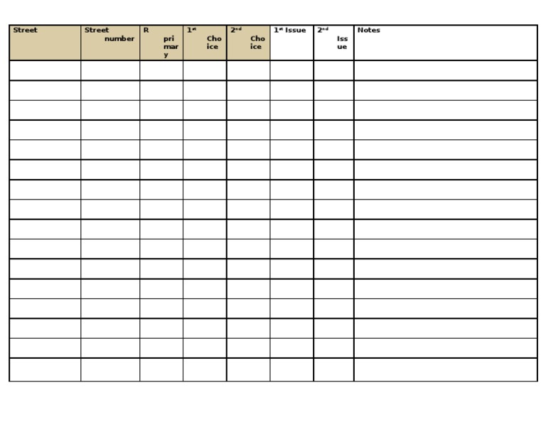Street Number Choices and Issues | PDF