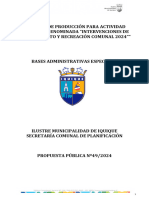 Bases Intervenciones de Esparcimiento y Recreacion Comunal 2024