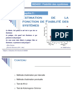 IND4051 - Chapitre 5. Estimation de La Fonction de Fiabilité Des Systèmes v1