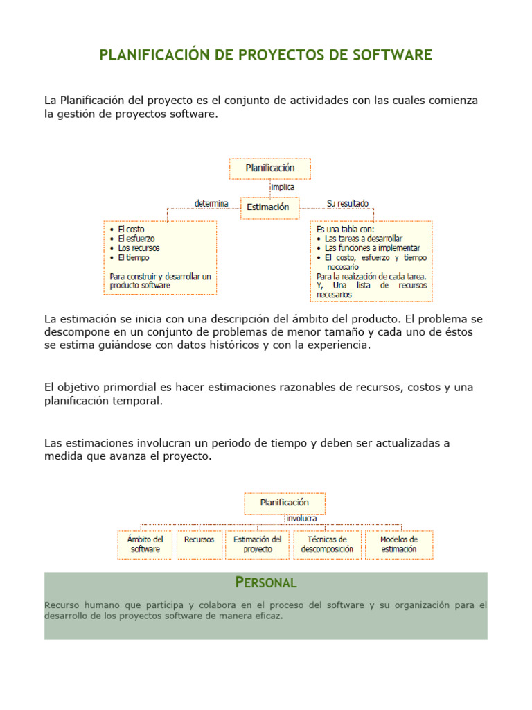 Planificación de Proyectos de Software Analisis Iii Parcil | PDF ...