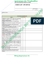 Modelo de Check List - EPI (NR 06) - Blog Segurança Do Trabalho