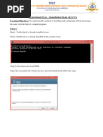 Experiment 01 (A) - Installation Steps of JAVA