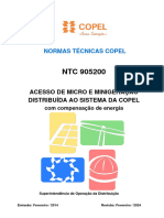 NTC 905200 Acesso de Micro e Minigeração Distribuída