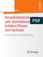Persönlichkeitsstörungen Und - Akzentuierungen in Frühen Phasen Von Psychosen - Relevanz Für Die Früherkennung (1. Auflage) Von Esther Bockwyt