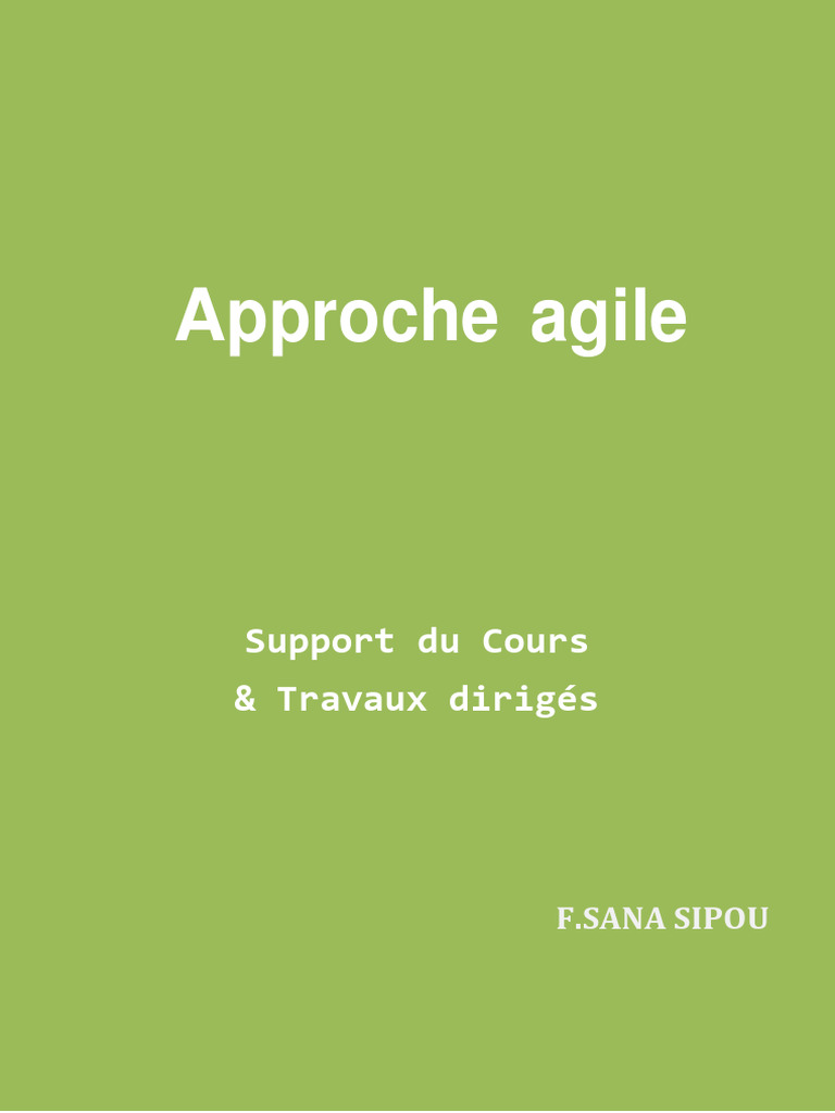 Définition de l'audit agile par Sipou | PDF | Gestion de projet | Scrum ...