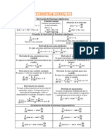 Formulario Derivadas