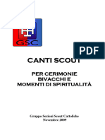 Canti Scout Per Cerimonie Bivacchi e Momenti Di Spiritualita