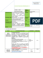 Modelo Ficha de Actividad de Aprendizaje