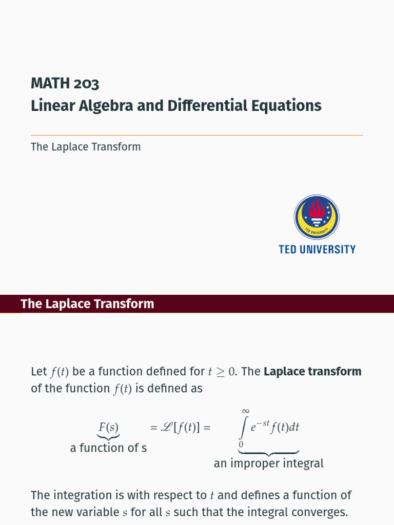12 Laplace Transform | PDF | Laplace Transform | Function (Mathematics)