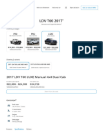 LDV T60 2017 LUXE Pricing & Specifications