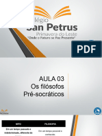 Aula 03 - Os Filósofos Pré Socraticos