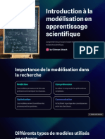 Introduction À La Modélisation en Apprentissage Scientifique