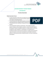 Orthodontics - Promotion Exam Blueprint 2023