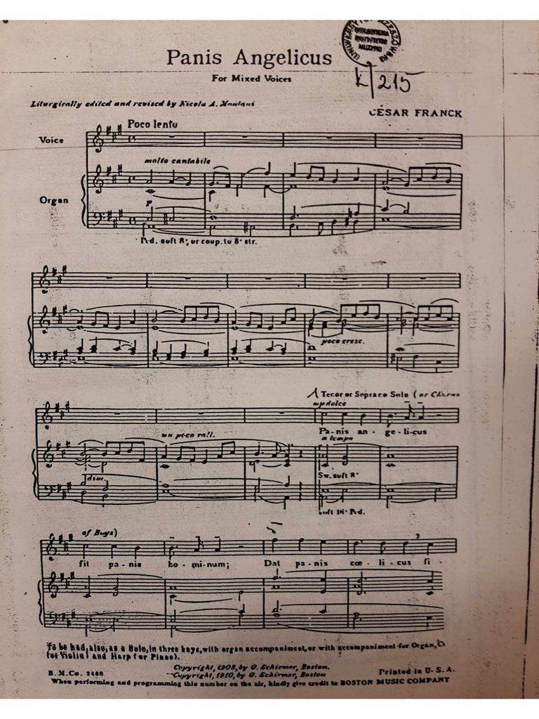 Panis Angelicus | PDF