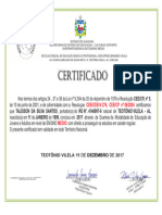 Certificado Ensino Medio - Al - Talisson