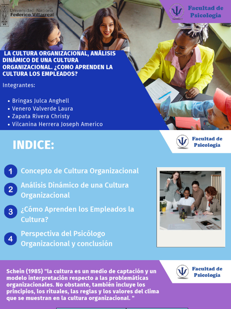 Análisis de la Cultura Organizacional | PDF | Cultura organizacional ...